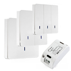 Smart Wireless On/Off Panel Light Solution Wire-Free 220V Wireless Smart Remote Control Switch Hotel Set