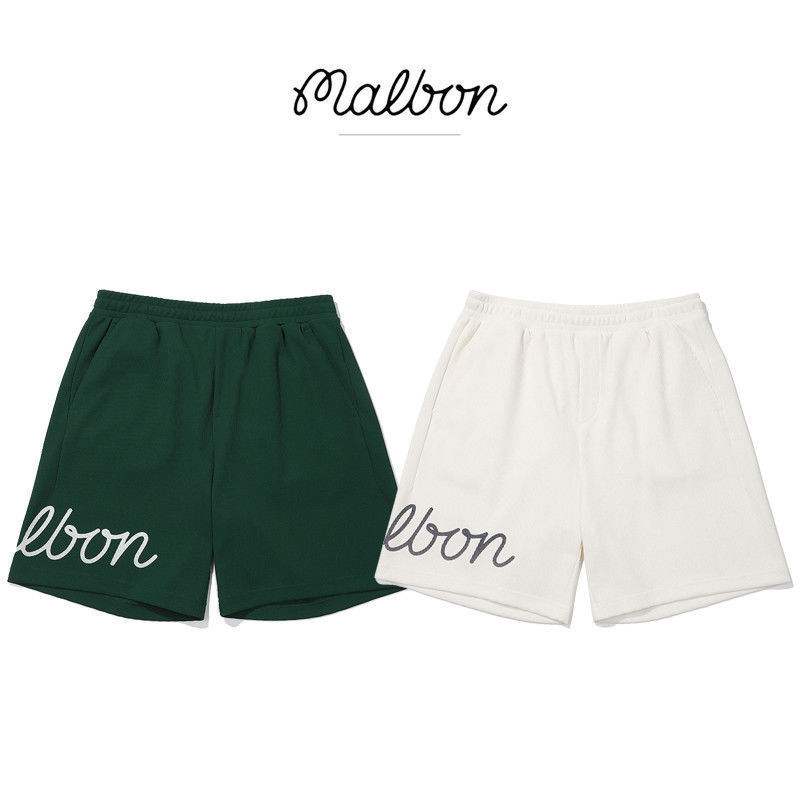 2025 Korean New Golf Clothing Men's Shorts Casual Quick-Drying Elastic Waist Drawstring Simple Sports Fashion