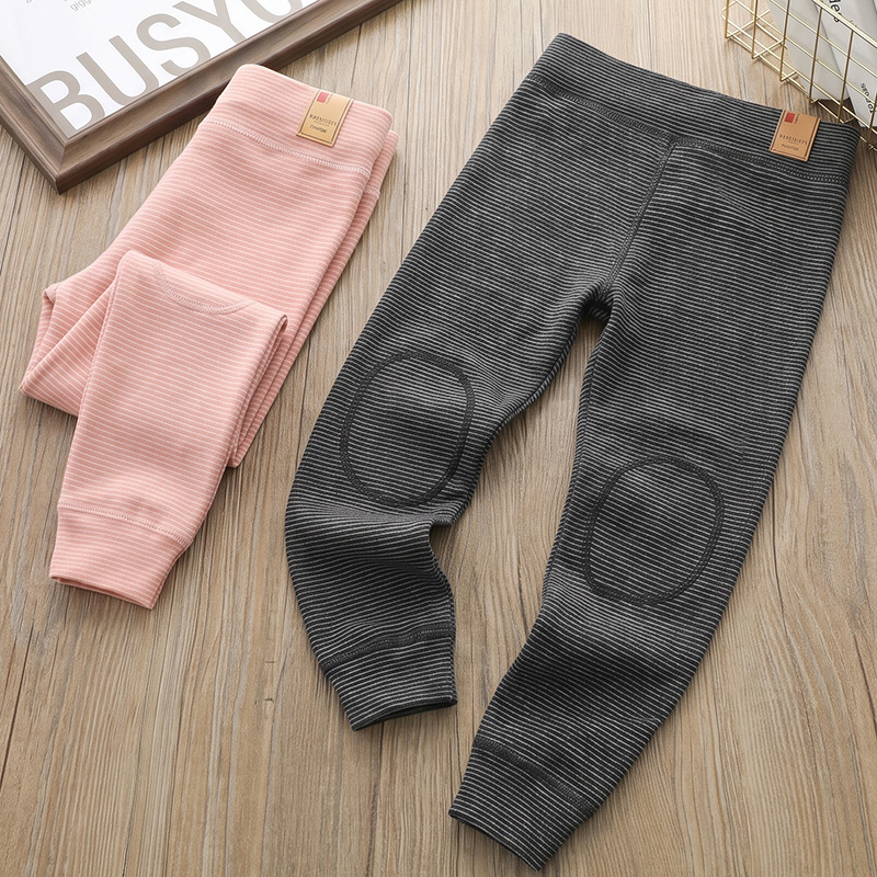 Children's 2026 Autumn/Winter New Style Cashmere Silk Pants for Medium and Large Children, Category A Close-fitting Warm Pants for Boys and Girls
