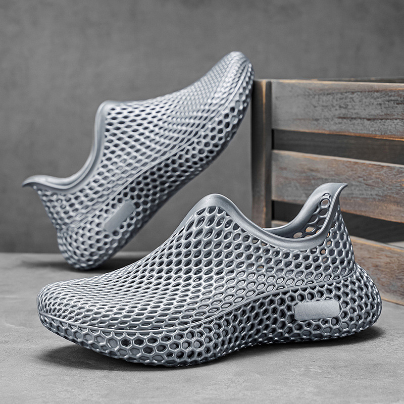 Cross-border 2026 nuevo verano al aire libre integrado sandalias de explosión deportivo transpirable zapatos de playa antideslizantes zapatos de agujero para hombre