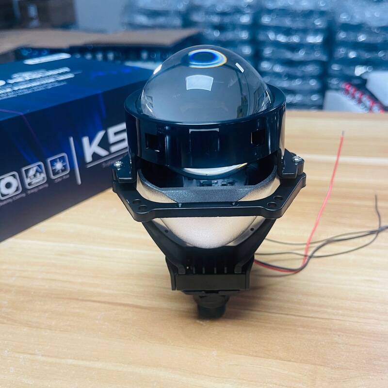 新款3寸功率双激光头双光大灯透镜改装通用远光近光led透镜车灯K5|undefined