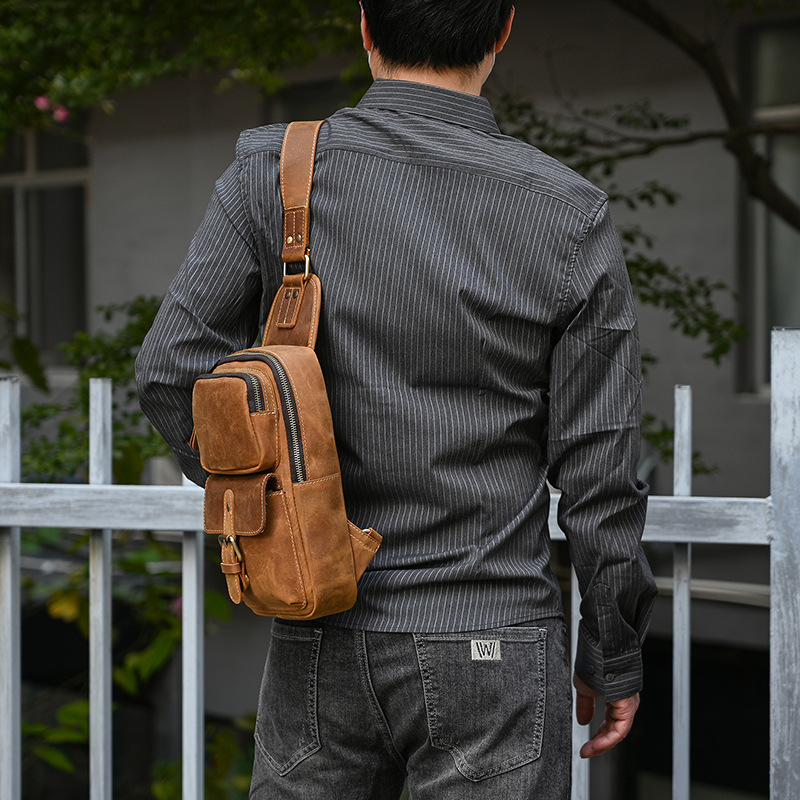 Bauletto in pelle di cavallo pazzo per uomo casual, borsa a tracolla semplice in pelle di mucca con croce diagonale, borsa da viaggio all'aperto_voghion.com
