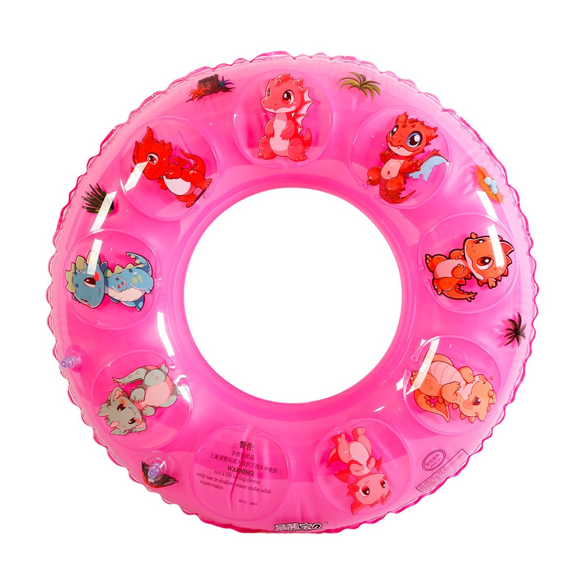 Anillo de natación para niños Anillo de natación de cristal de doble capa Dibujos animados engrosados Axilas para niños Anillo salvavidas Juguetes de agua Suministros de agua