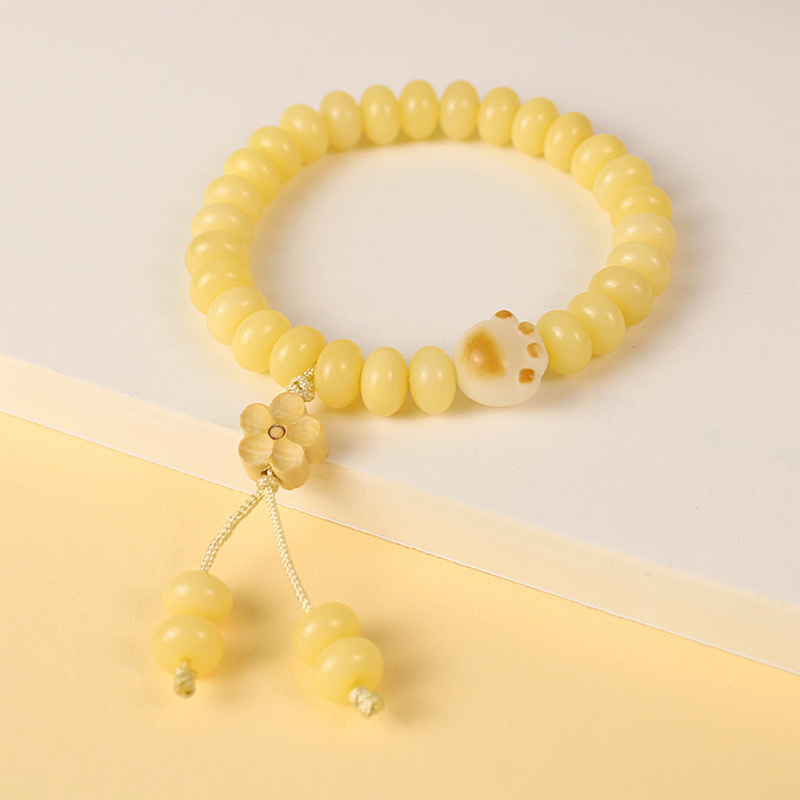 Original Ecología rica multi-tesoro pulsera de raíz de Bodhi color caramelo solo círculo bobinado suave tiro alto tres colores pulsera Bodhi