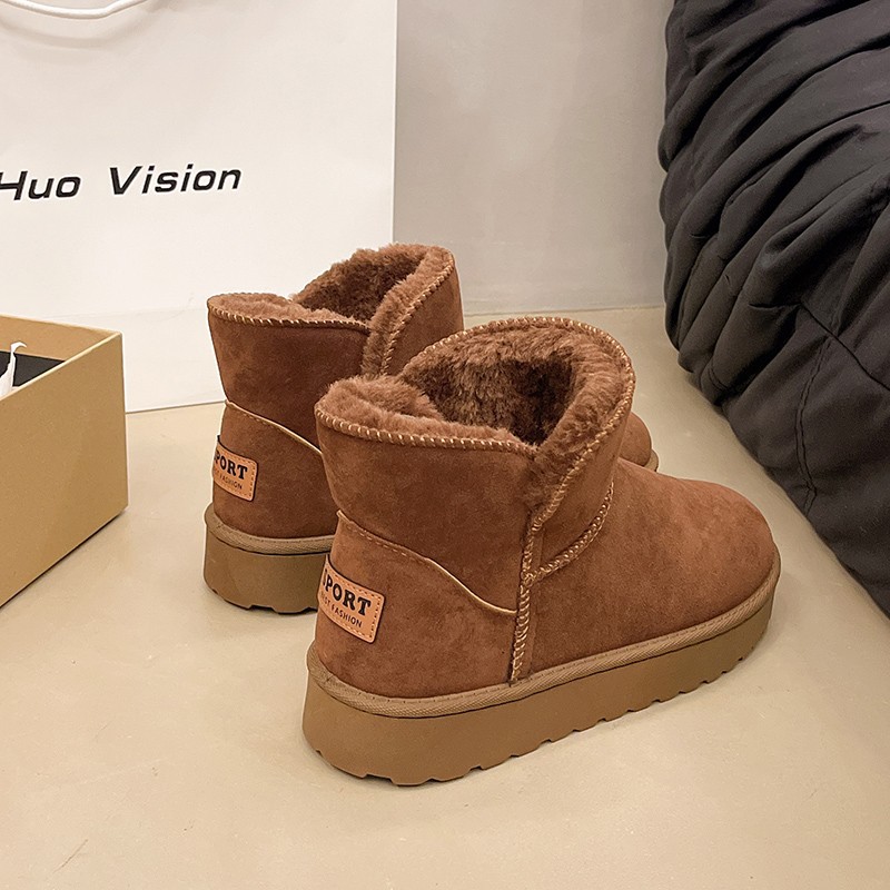 Botas de Nieve Cortas de Piso de Caucho, Ligero, Antideslizante, Térmico, Resistente al desgaste para Uso Diario
