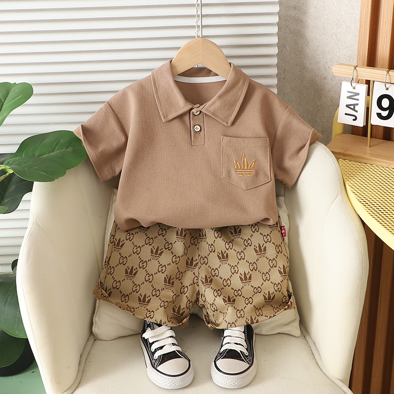 子供半袖セット夏男の子服女の子tシャツ赤ちゃん夏服服2025新しい子供服ファッション|undefined