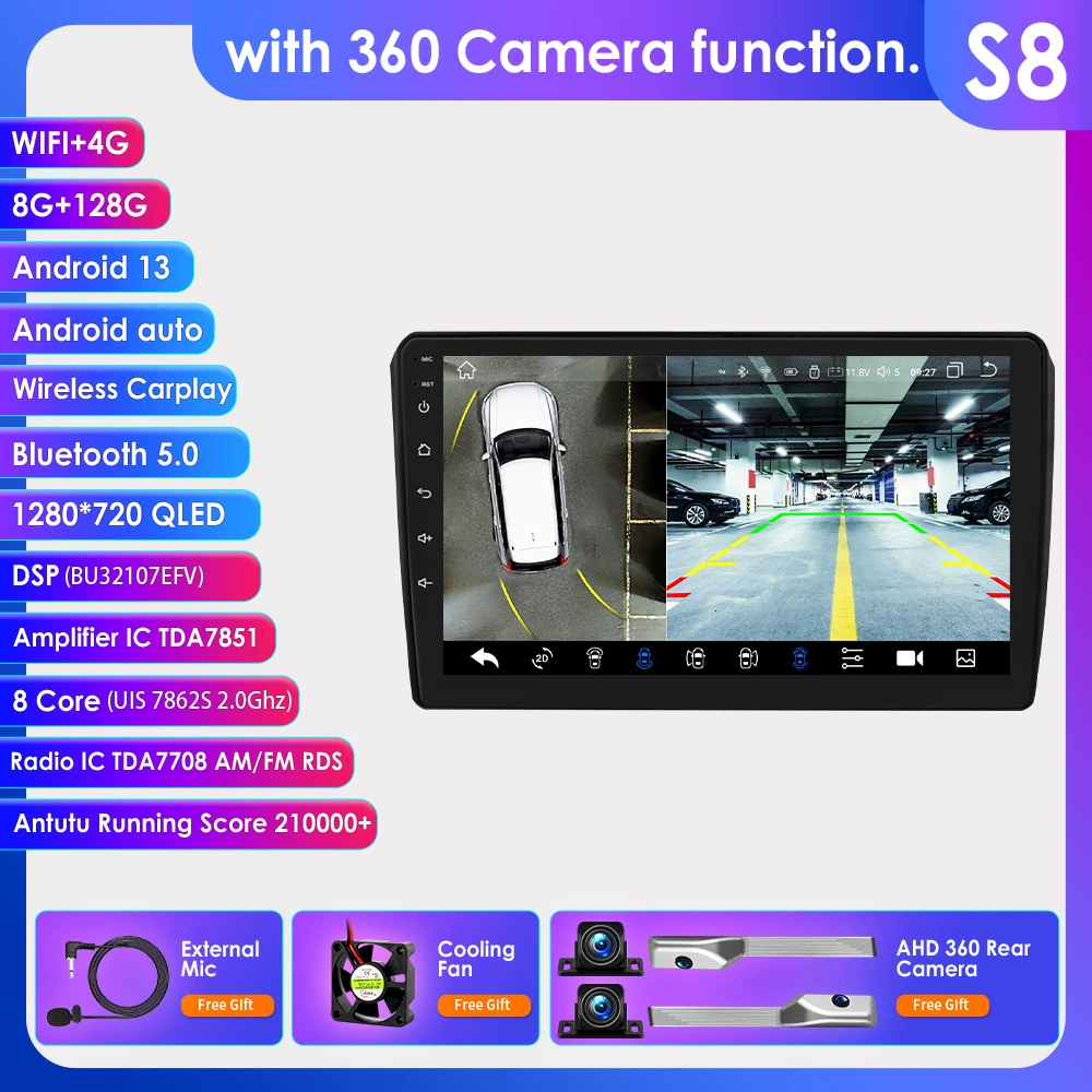 Кросс-б border Android навигация 9-дюймов подходит для Audi A3 03-13 центральный экран навигатор автомобильный все-в-одном
