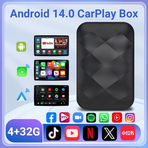 Simsiz Carplay 4+32 Android 14 Smart Box Android Auto Avtomobil Qoşulması Ai Box