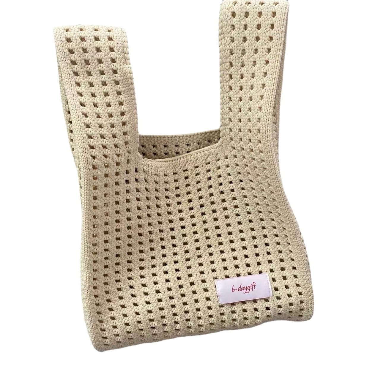 Corea del Sur ins bolsa bolso hueco bolso de punto nicho original bolsa personalizada bolsa abierta moda bolso de las mujeres