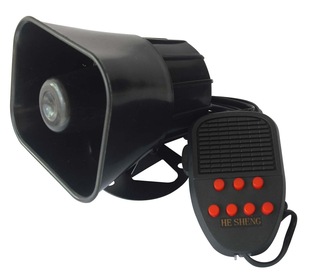 Factory Direct Supply 12V Seven-Tone Loudspeaker Car Motorcycle Electric Vehicle Digital Siren Horn