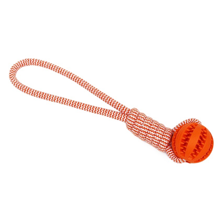 Nuevo juguete para perros cuerda de algodón Bola de fuga de alimentos tirada a mano juguete para mascotas mediano y grande Bola de juguete de perro de mordedura molar