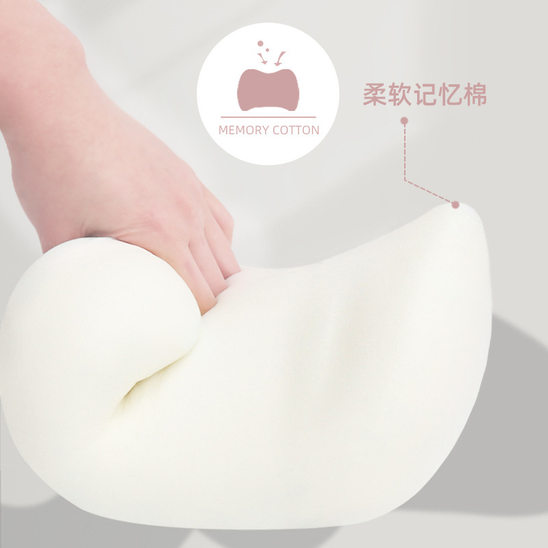 (2개) 메모리 코튼 자동차 허리 쿠션 허리 보호 자동차 리바운드 시트 허리 보호 여름 시원한 통기성 자동차 머리 받침 베개