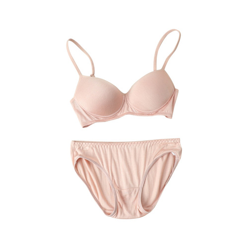 Silk Bra and Panties Set for Women - Yuyue Comfortable Bra with No Underwire, Lightweight and Breathable Silk Bra and Panties