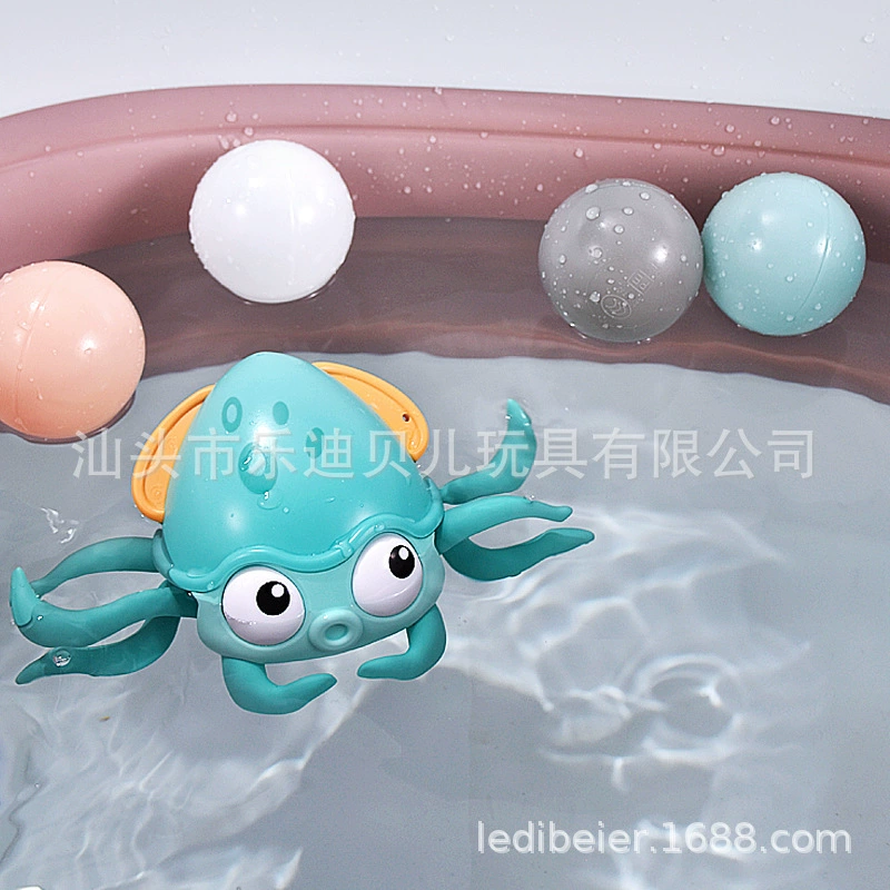 Детские рыбки, игрушка с верёвкой для игр в воде, для ванны, осьминог