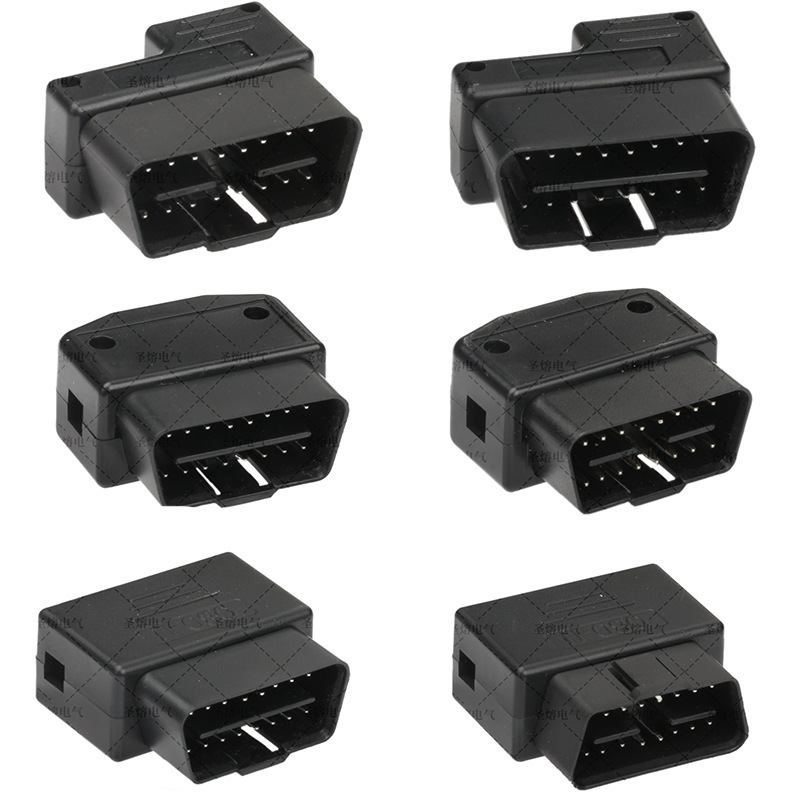 Factory Direct Sales 12/24 Volt Complete Obd Wiring Harness Straight Pin 16-Pin Male Plug Obd Male Plug