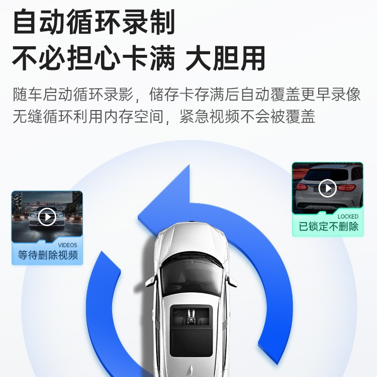 (2개) M8 자동차 운전 레코더 HD 나이트 비전 1080P 자동차 360 도 자동차 앞 자동차 이중 렌즈 이중 녹음 통합
