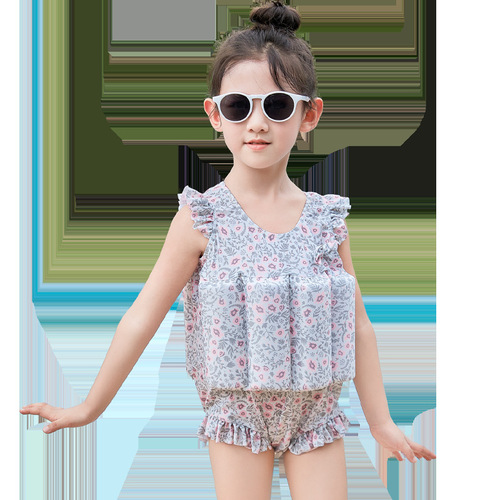 Children's buoyancy swimwear baby swimwear one-piece for girls toddlers preschoolers 2-3 year old children 1 boy swimsuit baby