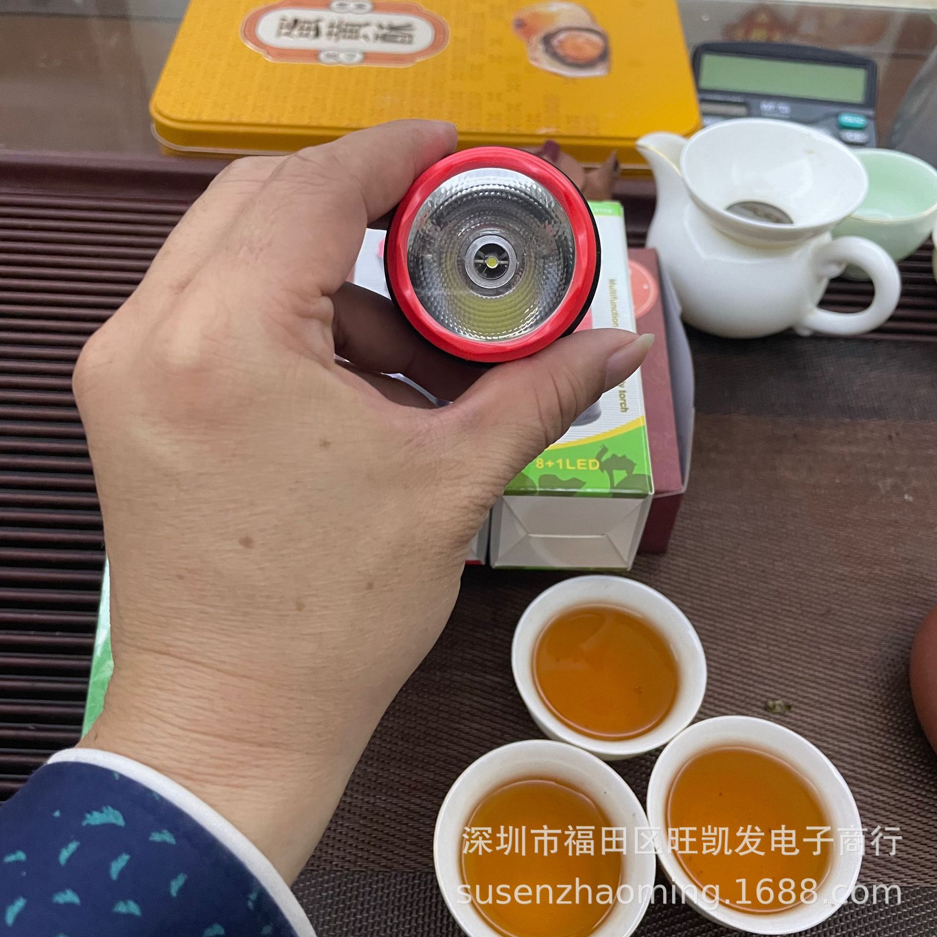 LED手电筒 宝莲灯+侧灯