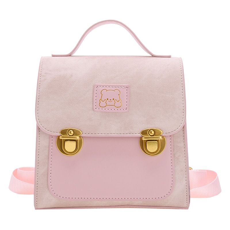 Cute oso bebé mochila jardín de infantes bolsos de mano ligeros para niños y niñas bolsos de moda coreana bolsos de niños