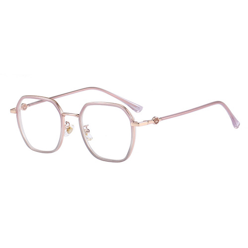 Fashionable square frame progressive two-color glasses frame gray flat mirror comfortable myopia frame trend S11901