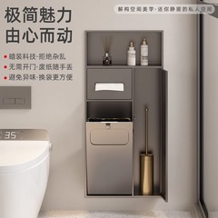 浴室埋め込み防水ゴミ箱ステンレス鋼のニッチ浴室トイレの隠し収納壁棚