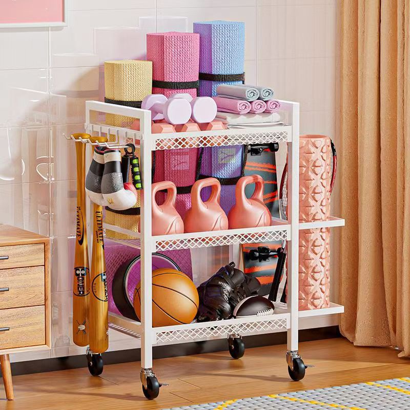 Living Room Multi-Layer Ball Storage Rack Thickened Carbon Steel Fitness Equipment Storage Rack Yoga Mat Dumbbell Storage Rack