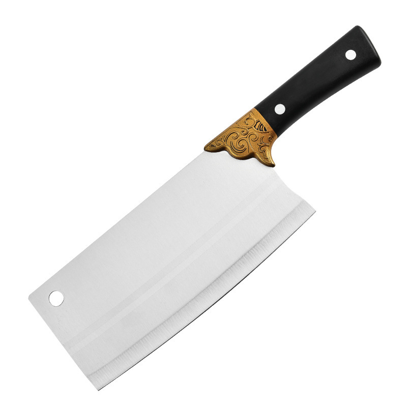 Fábrica de acero inoxidable dibujado cuchillo de cocina cuchillo de corte cortador de carne rayas cuchillo de corte de cocina cuchillo de red
