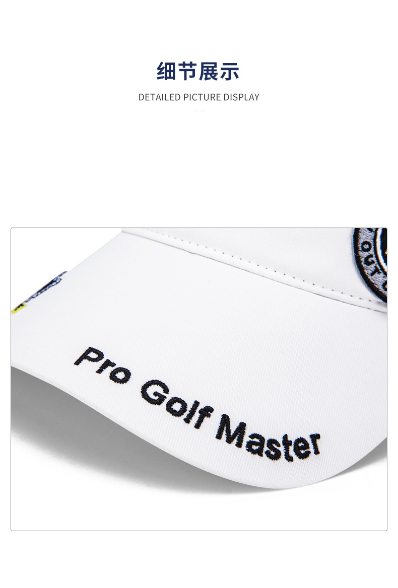Mũ golf PGM không đỉnh thể thao che nắng mùa hè, vành rộng 19 cm — MZ052-Trắng đen đỏ, MZ052-Trắng Đen, MZ025-Mũ bóng không đỉnh [màu đỏ], MZ045-Đen Trắng chi tiết 56