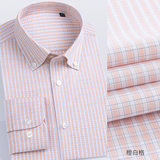 Tay áo dài ca-rô màu cam và trắng-301