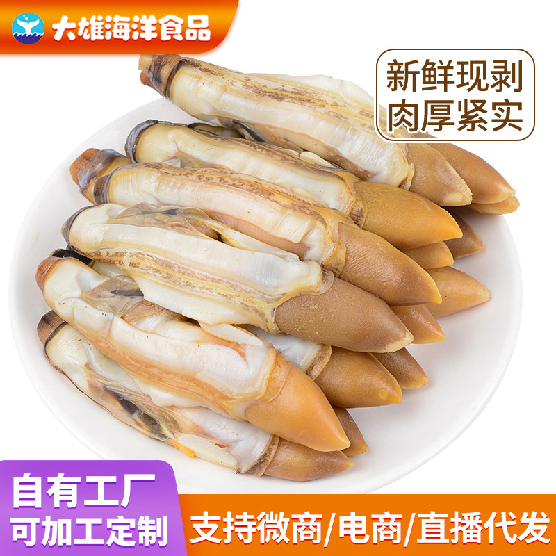 鲜冻捞汁蛏王肉一件代发竹节蛏子蛏竹圣子无沙蛏子肉批发饭店商