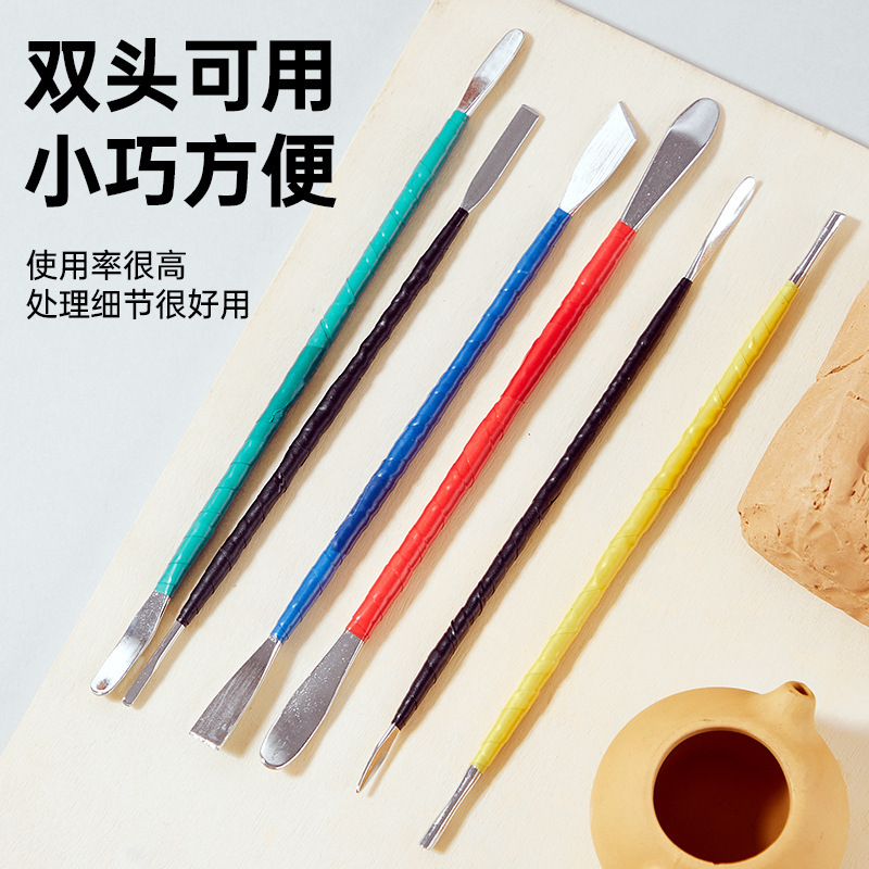 Wholesale Set of 6 Clay Soft Pottery Sculpture Handmade Craft Tool Materials Kit Pottery Tools Clay Carving Knife Wholesale Set of 6 Clay Soft Pottery Sculpture Handmade Craft Tool Materials Kit Pottery Tools Clay Carving Knife