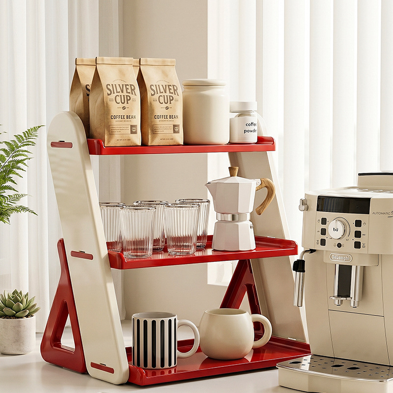 Tea Bag Storage Box, Coffee Capsule Storage Rack, Multi-Layer Snack and Tea Organizer Storage Rack, Coffee Capsule Storage Rack