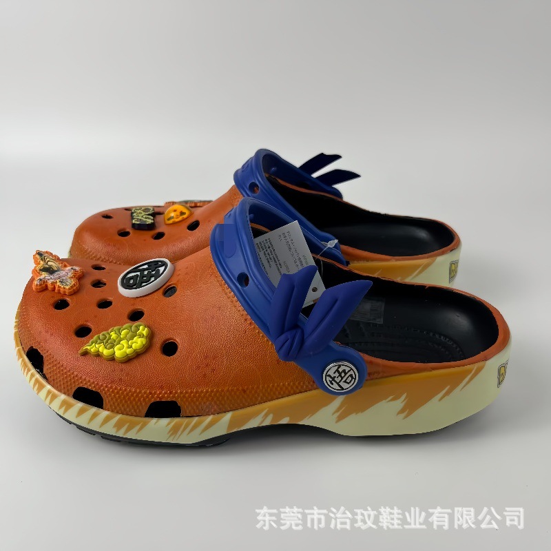 Nuevos zapatos de verano Gokong para adultos zapatos de playa EVA dos zapatillas frías perezosas con zapatos de flores fábrica al por mayor