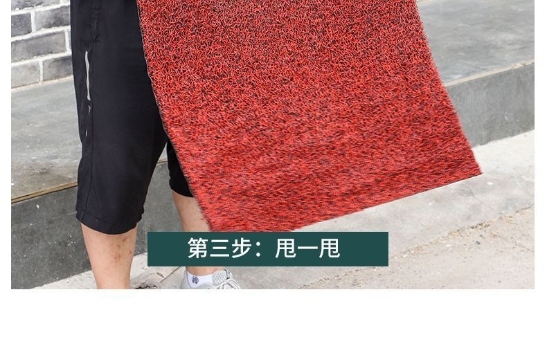 Entrance door mat with silk loops, non-slip entryway mat, bathroom and toilet foot mat, living room door mat, car floor mat