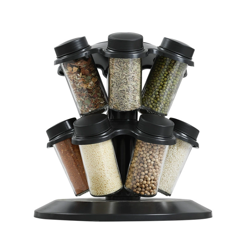 Spice Rack Shelf Rack Rotating Kitchen Glass from Yomiego