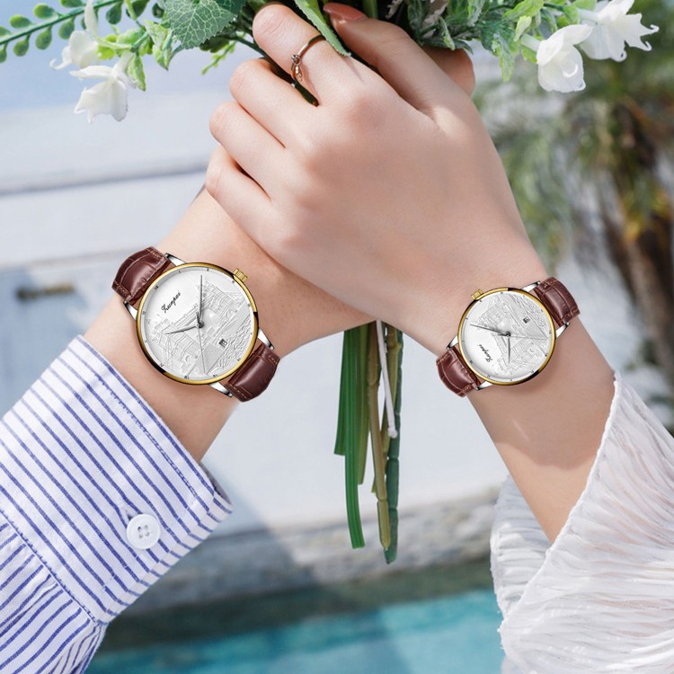 Couple Watch Swiss genuine goods Machinery Automatic One Male and One Female Brand Watch Belt Couple Watch Waterproof Watch