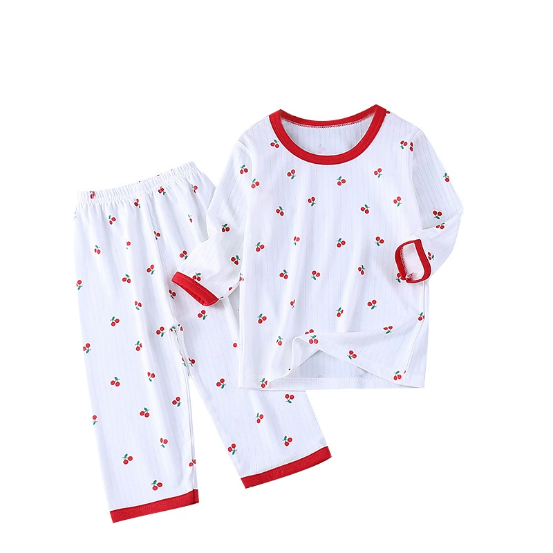 Summer pijama, children's thin breathable set for boys, Korean style, with short sleeve, loose fit