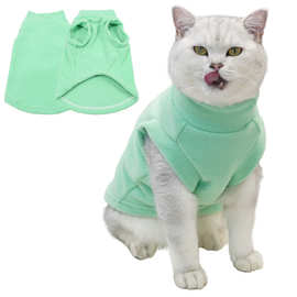 Chongtapet宠物卫衣秋冬保暖猫猫衣服金渐层布偶猫衣服纯色亚马逊