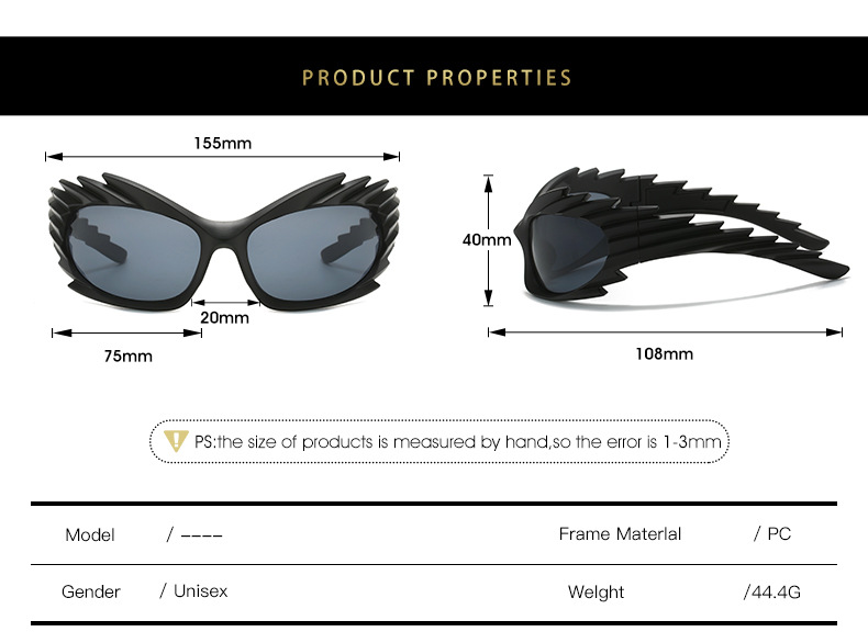 Cat Eye Glasses Style Outdoor Occasion Hip-Hop Solid Color PC UV400 Protection Cat Eye Full Frame Women's Sunglasses