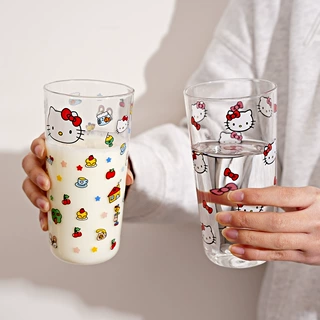 生日礼物女生送闺蜜礼盒杯子HelloKitty猫玻璃吸管杯少女心伴手礼