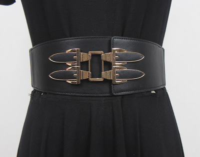 Elastic force Elastic belt decorate skirt summer shirt Girdle Wide belt Super wide fashion Waist Artifact