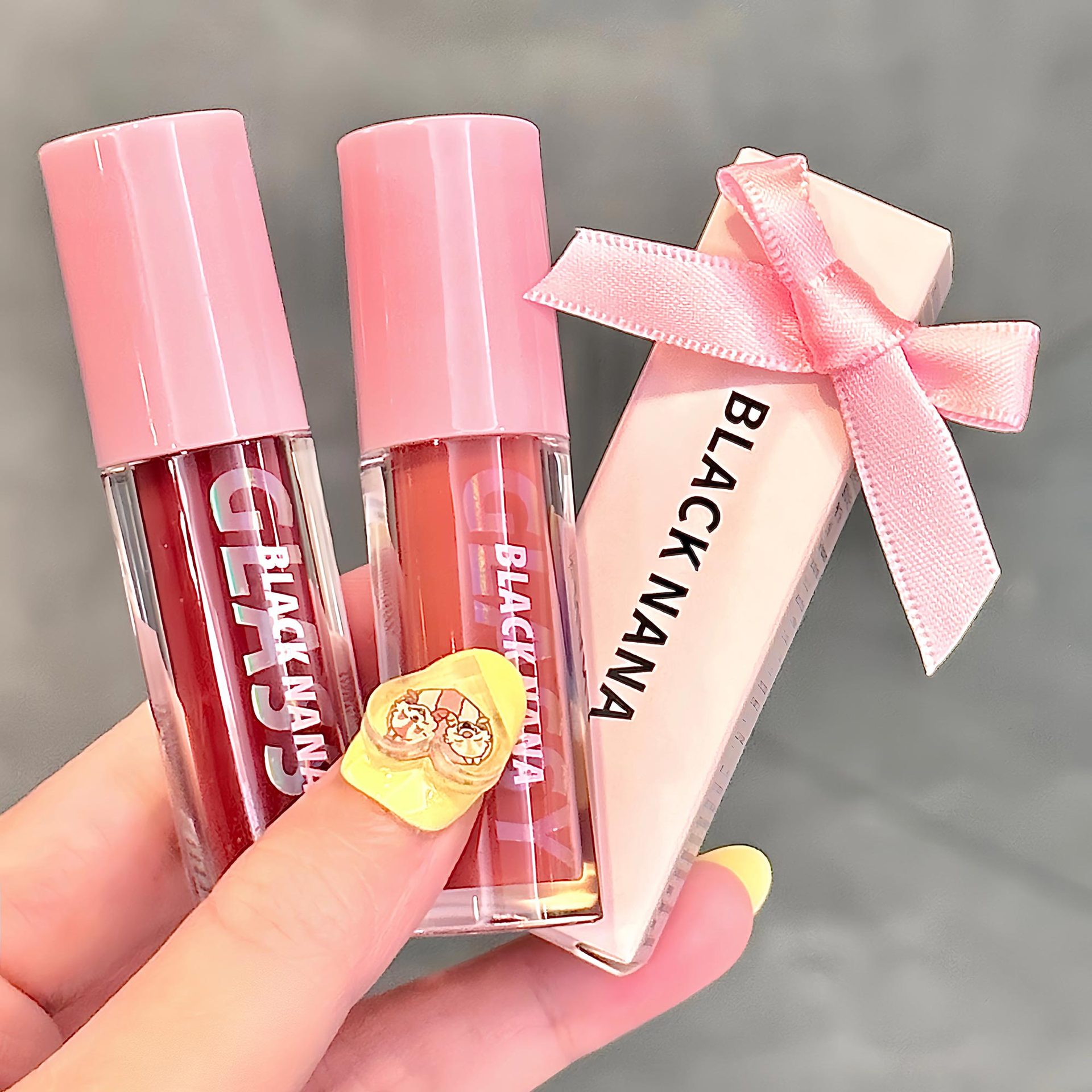 BLACKNANA Taobao Yaojing Crystal Lens esmalte labial transparente blanco agua hervida miel labial vidrio agua óptica blanqueamiento de la piel vegetal