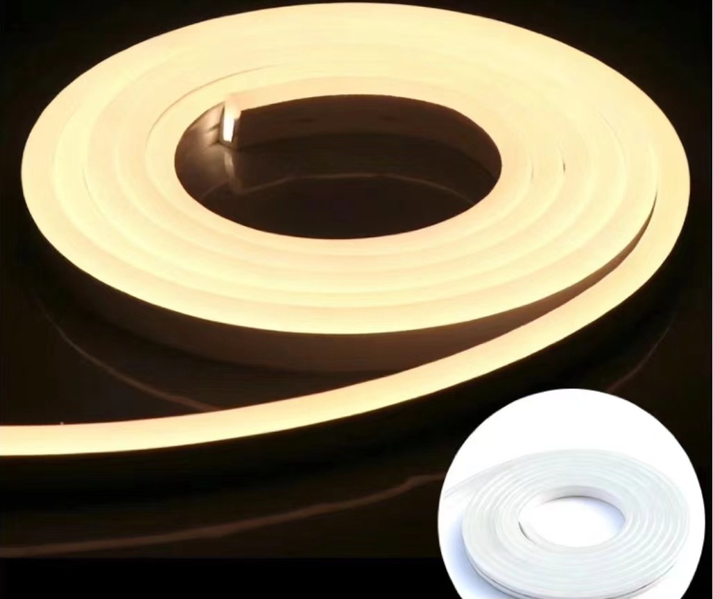 Tira de Luz LED Neón Flexible RGB 12V 6x12mm Impermeable para Publicidad Exterior