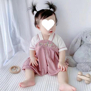 Baby 2025 Summer Han Dynasty Ancient Style Clothes New Chinoiserie Baby Jumpsuit Newborn Baby Clothes Baby Little Princess