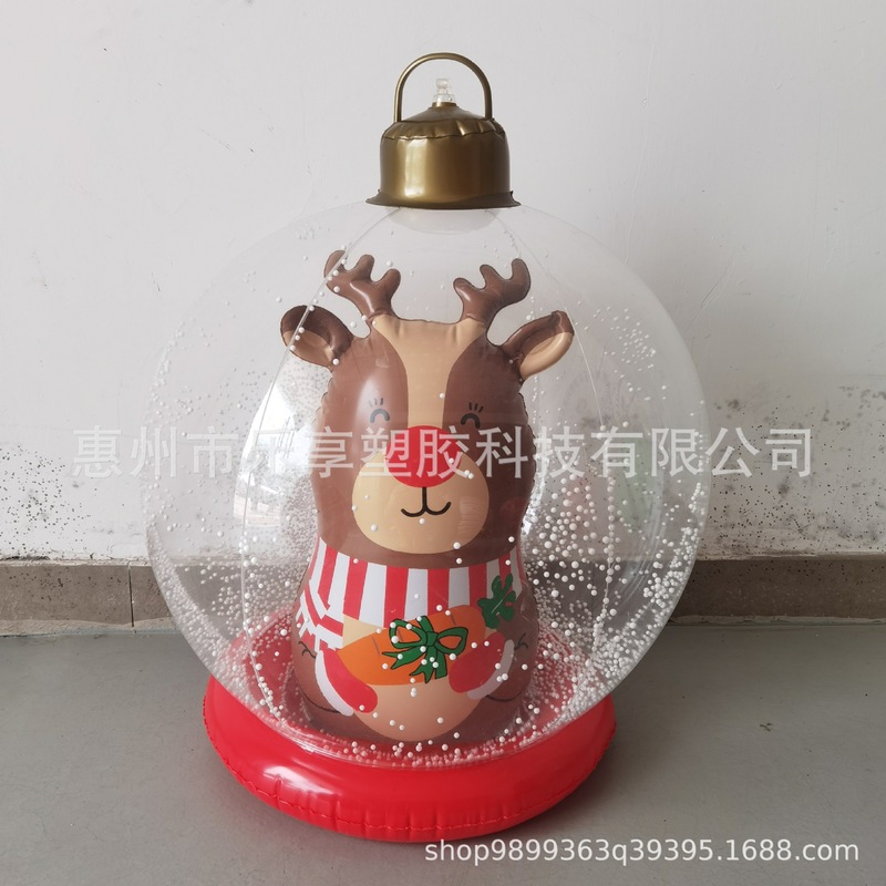 工場直販 PVC インフレータブルクリスマスボール中庭楽しい透明クリスマスツリー LED ライトおもちゃ装飾高透明ボール|undefined