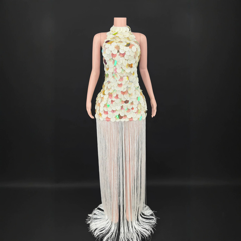 Summer Mesh Dress with Tassels for Women, Popular in Europe and America, Best-Selling on Amazon, Cross-Border Dress with a High-Quality Feel