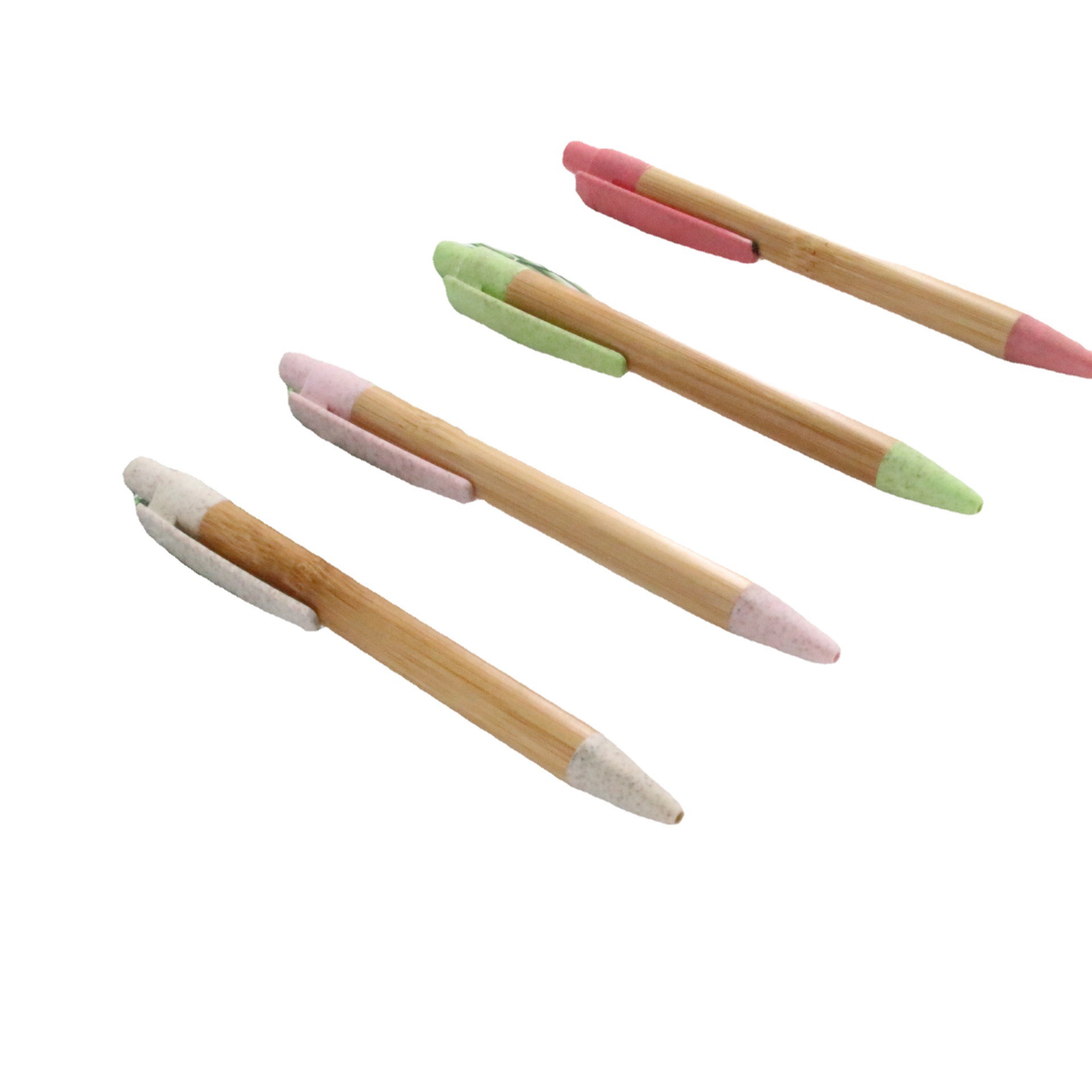 Verde Internet celebridad bolígrafo titular de la pluma de plástico láser logo prensa pluma de regalo pluma de bambú madera medio aceite pluma Madera