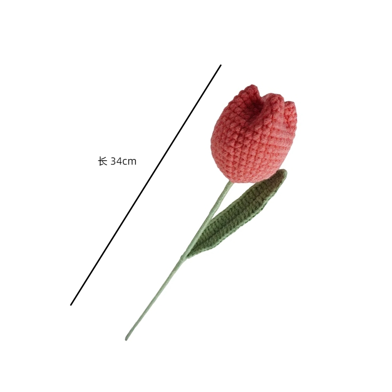 Tulipanes gordos-Carmesí #12