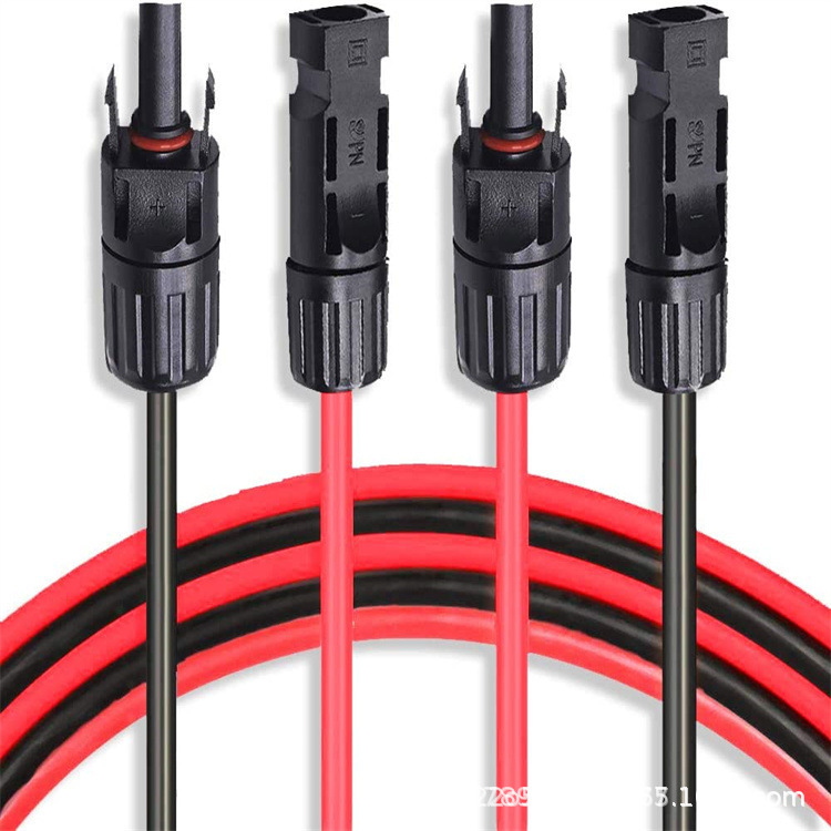 MC41000V/1500V延长线束厂家红黑一套批发套装组合光伏线太阳能板