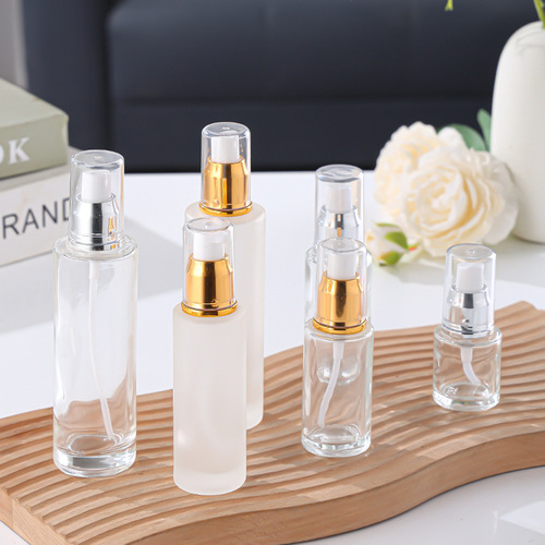 Frosted lotion bottle, press bottle, spray bottle, transparent lotion bottle, empty bottle, high-end cosmetic bottle, sub-bottling wholesale